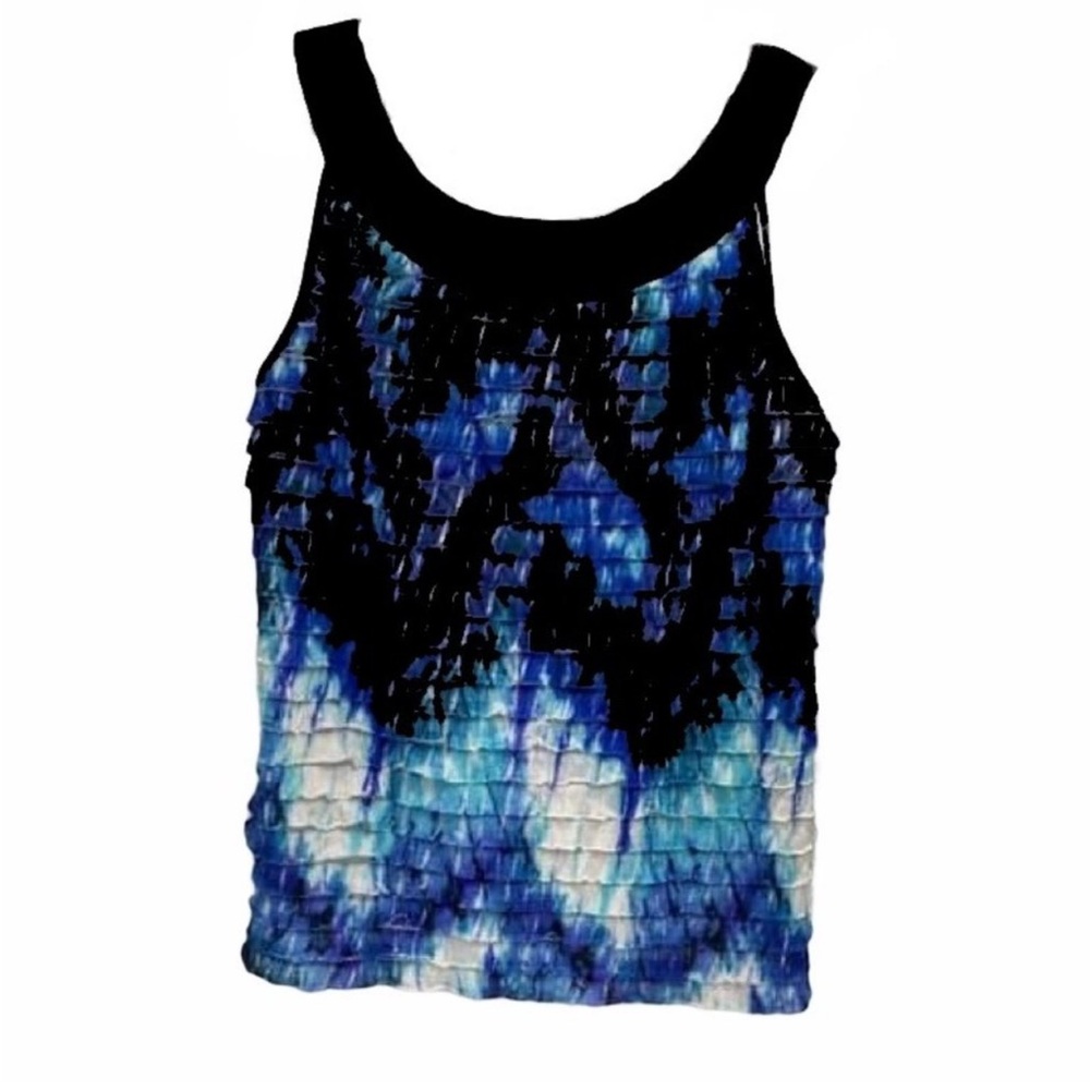 Cato Ruffled Sleeveless Multicolor Swing Top22/24W